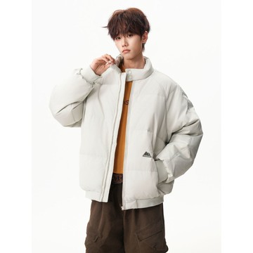 冬季新款立領韓版寬鬆休閒短版棉服男時尚潮流保暖上衣男