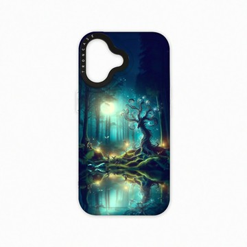 iPhone 16  殼 TRON iPhone 16 奇幻森林系列 太空殼 透白款 手機殼