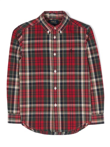 Ralph Lauren Kids - plaid-check cotton shirt - kids - Cotton - 12 - Red