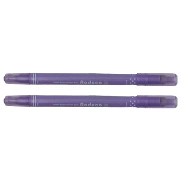 Sun-Star 波點簽字雙頭兩用筆 裝飾手帳小工具  薰衣草  2支