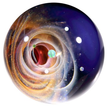 75mm 宇宙玻璃球擺設 no.M300