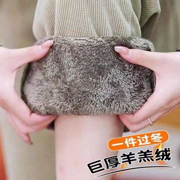 羊羔絨褲子女加絨加厚運動褲2025春秋季新款爆款保暖棉褲束腳衛褲