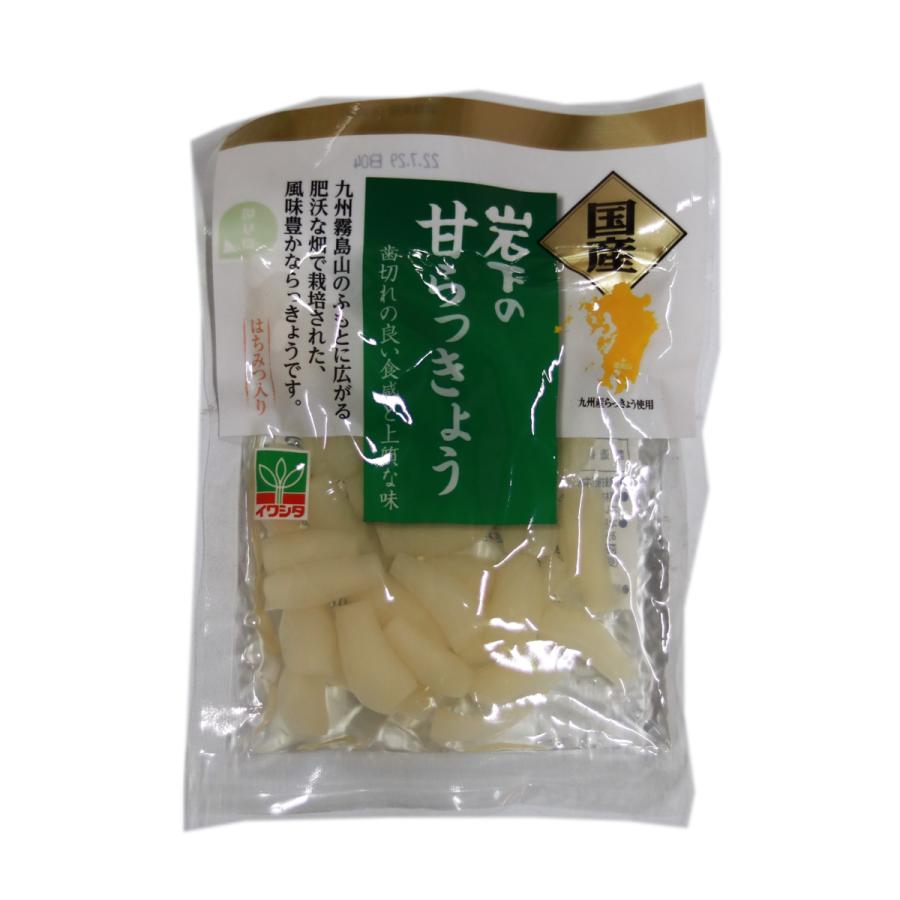 国産 はちみつ入り 岩下の甘らっきょう (80g×10袋) 岩下食品株式会社 送料無料