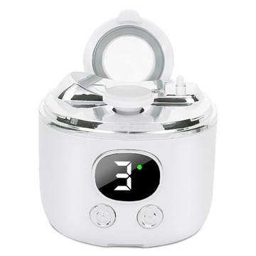Kyhome 雙頭電動指甲剪/照明指甲剪/美甲打磨機/磨甲器 自帶放大鏡  1個  白色