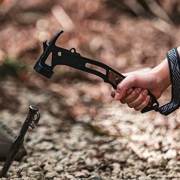 營槌 TKS 獵隼營鎚 營錘 拔釘器 鐵鎚 營槌 造型營錘 露營槌 開瓶器 營釘錘 輕量 台灣製 登山 露營