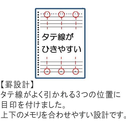 マルマン A4 ルーズリーフ 6mm罫 100枚 L1101H