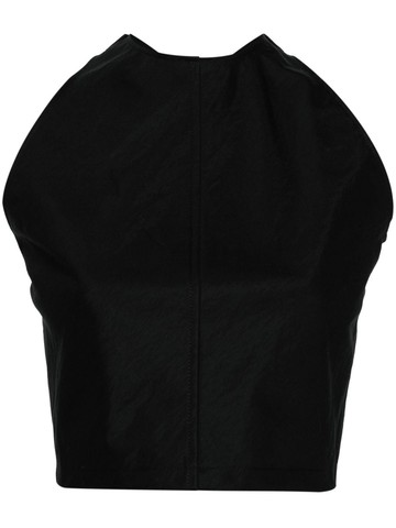WARDROBE.NYC - Drill halterneck top - women - Cotton/Polyamide - L - Black
