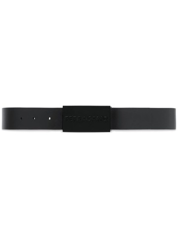 Ferragamo - logo-engraved buckle leather belt - men - CALFSKIN - 115 - Grey