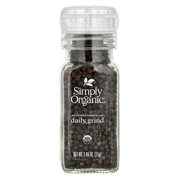 Simply Organic, Daily Grind 系列黑胡椒，2.65 盎司（75 克）