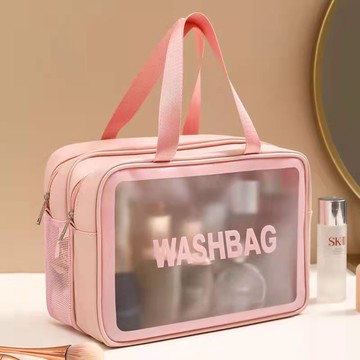 𝓒𝓱𝓲𝓬 𝓒𝓪𝓻𝓻𝔂 𝓒𝓞🎀手提化妝包旅行收納包大容量PVC防水透明護膚洗漱包透明化妝包