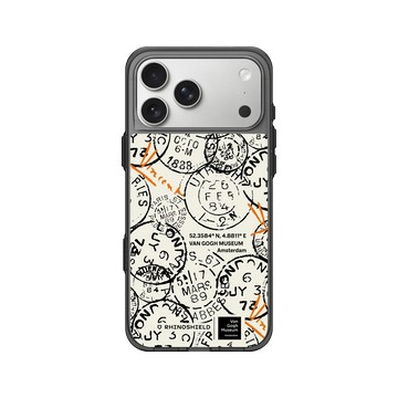 iPhone 17 Pro Max Clear (相機按鈕) 酷墨灰 - Van Gogh Museum - 印章 - 圖案