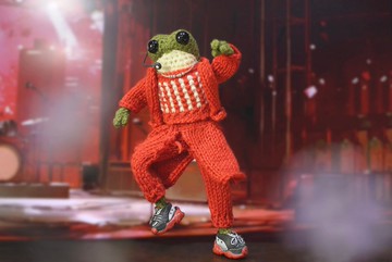 鉤編青蛙收藏與手工禮品藝術娃娃