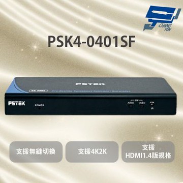 昌運監視器 PSK4-0401SF HDMI1.4 4Port畫面分割器 支援HDCP1.4版防拷機制