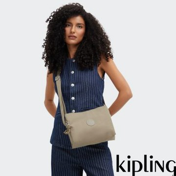 Kipling 沙棕色簡約側背包-FABYA