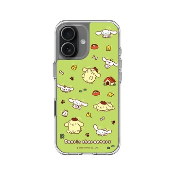 iPhone 17 Clear Case（相機按鈕） 透明 - 三麗鷗-布丁狗＆大耳狗綜合圖 Mix Characters - 曬日光浴