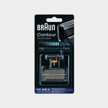 BRAUN 31B 刀頭刀網組(黑)