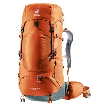 Deuter 專業型 Aircontact Lite 40+10L 減震拔熱式透氣登山背包/輕量化設計+耐磨快乾+重量平衡/ 3340123 橘