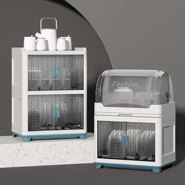 Mr.box 新型掀蓋款組合式瀝水碗櫃 2層