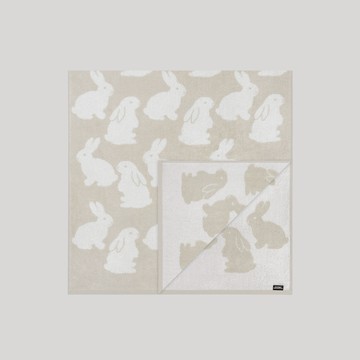 【平輸品】[Kitty Bunny Pony X Towelogist]  韓國設計師品牌｜生日禮物｜感謝禮｜閨蜜禮｜紀念禮｜毛巾（little ecru bunnies）