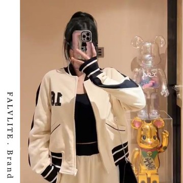 FALVLITE brand女秋新款時尚洋氣減齡韓版衛衣束腳褲運動休閑套裝