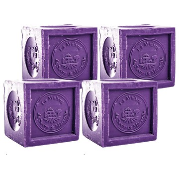 La Maison 馬賽皂之家 正統經典馬賽皂薰衣草  300g  4個