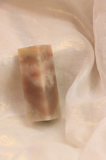 【日好手工刻印・姓名寶寶開戶單章】粉紅雲朵巴林石 D6