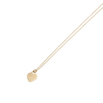 Tiffany ＆ Co 蒂芬妮 Return to Tiffany Mini Heart Tag 項鏈 18K黃金 二手精品 【二手名牌BRAND OFF】