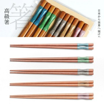 日本製五彩木芥子木筷《 筷子 防滑筷 お箸 日本製筷子 木筷 新婚禮 日本筷子 箸 5膳セット こけし 新年禮物 お年賀 木芥子 kokeshi TENNEN ZAI 五彩原木筷》