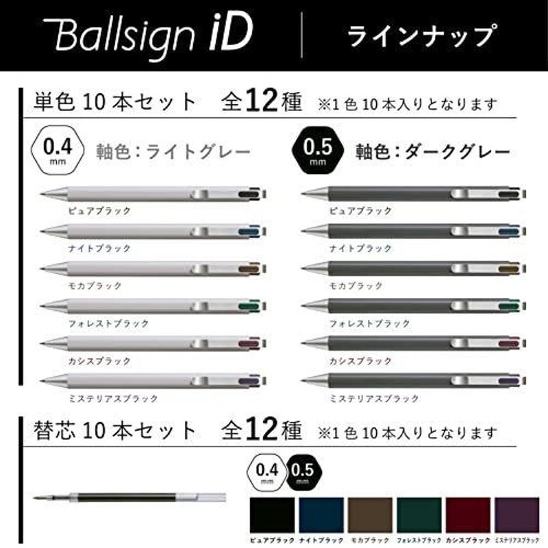 サクラクレパス ゲルインキ ボールペン ボールサインiD 限定 6色セット