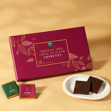 【里仁】台灣茶薄片巧克力36公克(2入組)-過年送禮推薦