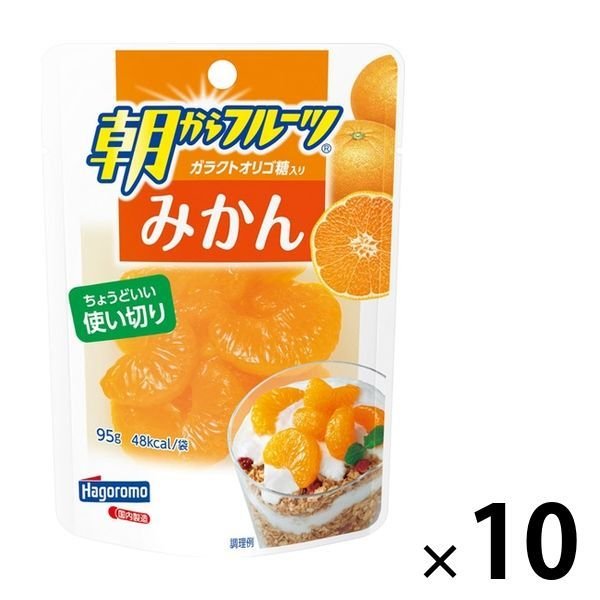 はごろもフーズパウチ 朝からフルーツ みかん 使い切り 95g 1セット（10個） はごろもフーズ