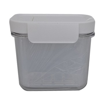 懶角落 蔥姜蒜瀝水盒 白色  PET+PP材質  1個