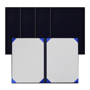 Eco青雲 絲絨獎狀證書夾 A4  深藍色  5個