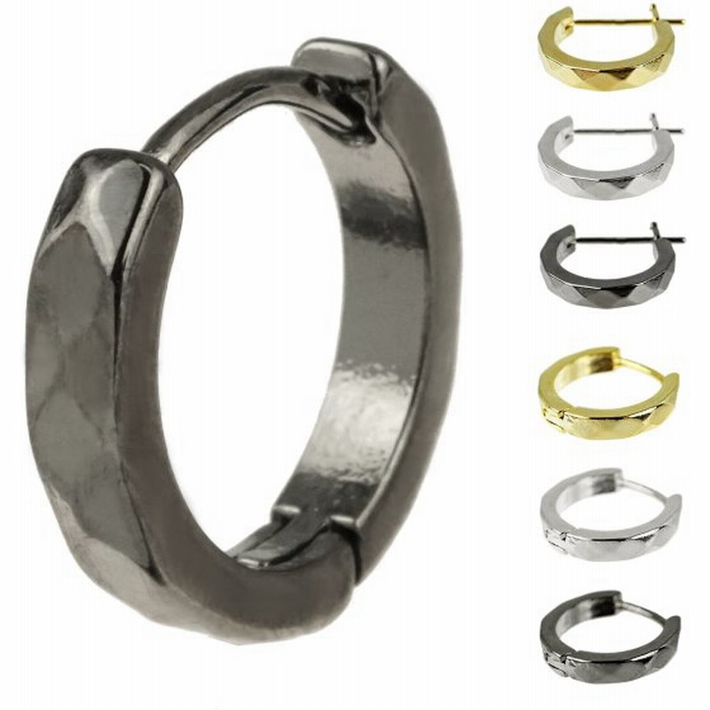 ピアス メンズ レディース Blackdia ブランド シングル フープピアス ゴールド シルバー ブラック 片耳 小さめ リング カッティング 3カラー 4タイプ 通販 Lineポイント最大0 5 Get Lineショッピング