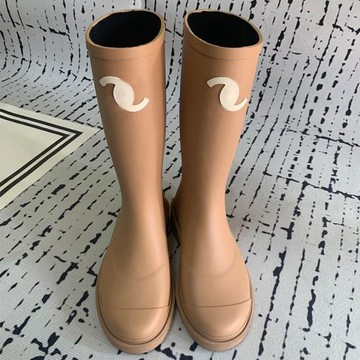 【無縫top版本】楊冪同款小香風長筒雨靴女新款韓版中古高筒騎士