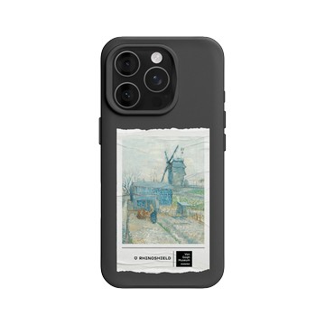 iPhone 16 Pro SolidX 黑 - Van Gogh Museum - 蒙馬特：風車和耕田