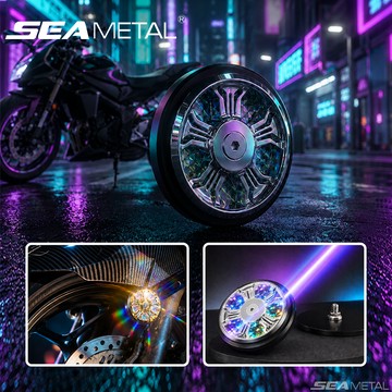 SEAMETAL 機車夜騎反光片 多角度彩色反射 電鍍亮澤耐磨 ABS結構 車殼改裝 個性外觀升級 夜間警示
