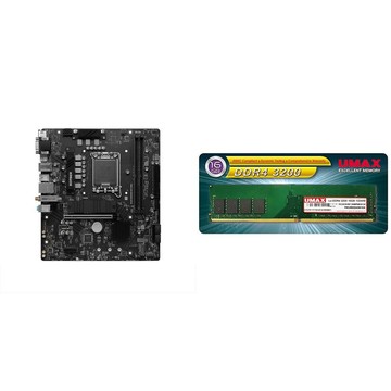 MSI 〈鈔省價〉微星 B760M BOMBER WIFI D4 主機板+UMAX D4-3200 16G 記憶體