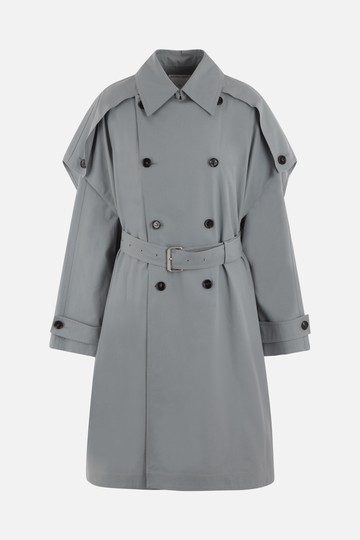BOTTEGA VENETA compact cotton canvas trench coat Woman