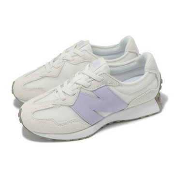 New Balance NB 休閒鞋 327 寬楦 中童鞋 小朋友 白 紫 復古 NB 紐巴倫 PH327LV-W