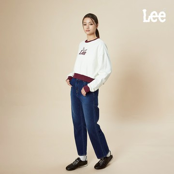 Lee 工裝牛仔褲 女 深藍洗水 LB517151033