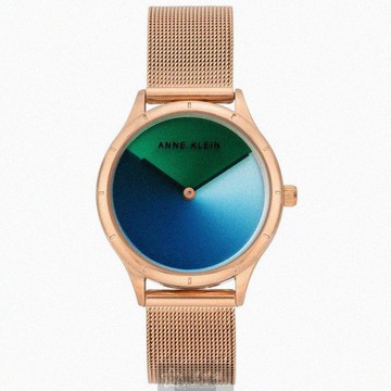 ANNE KLEIN手錶，編號AN00624，34mm玫瑰金錶殼，玫瑰金色錶帶款_廠商直送