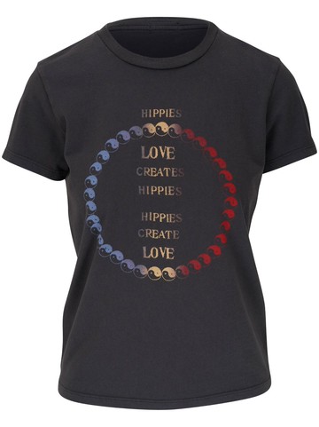 MOTHER - The Lil Goodie Goodie cotton T-shirt - women - Cotton - S - Black