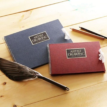 Maruman 藝術家F0素描本  - 紅 /藍 隨機出貨