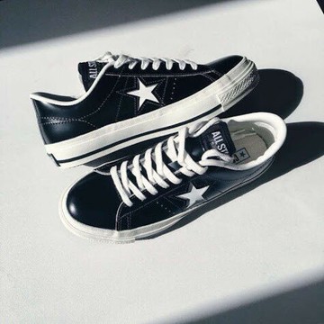 帝安諾-實體店面 Converse One Star HanByeol 皮革 帆布鞋 經典 休閒 黑 黑白165741C