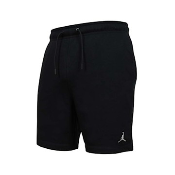 NIKE JORDAN 男運動短褲-五分褲 休閒 毛圈 慢跑 路跑 FV7288-010 黑白