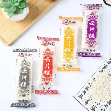✨台灣熱銷 熱銷  桂花糕 米糕 小零食 云片糕 糯米糕 小吃#特產洪五味雲片糕原味核桃芝麻桂花味傳統糕點小吃點心小零食
