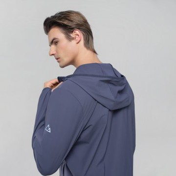 GIORDANO 男裝涼感防曬彈力素色連帽外套 G-motion Anti-UV系列