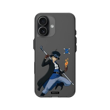 iPhone 17 Clear (相機按鈕) 酷墨灰 - 航海王 One Piece - 角色系列-薩波