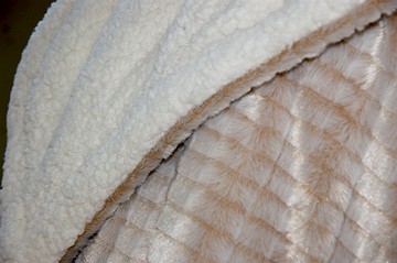 【多利寶寢具】Indian_3D仿貂毛雙人羊絨毯-金